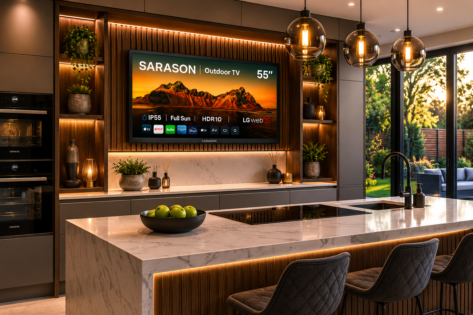 Built-In Kitchen TVs